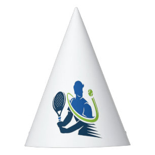 Chapeaux De Fêtes Logo du club de tennis - Action dynamique, Style s