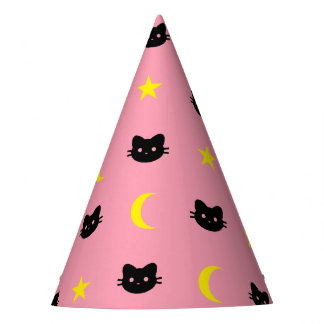 Chapeaux De Fêtes lune de chat de minou et casquette de partie