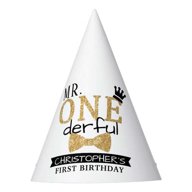Chapeaux De Fêtes M. ONEderful 1st Birthday Party (Devant)