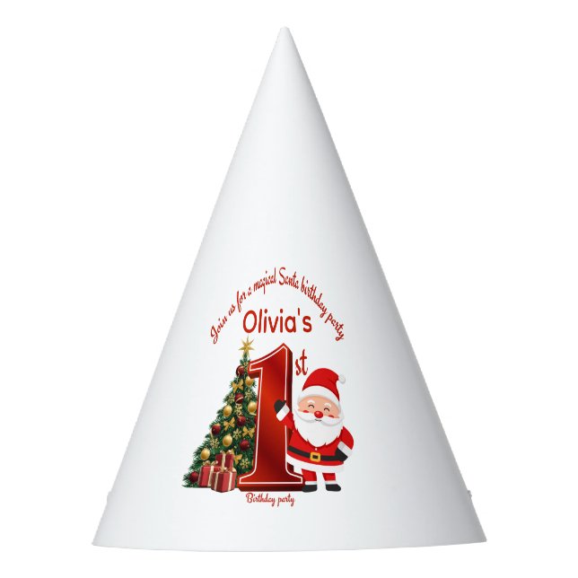 Chapeaux De Fêtes Magical Santa Birthday Design for Kids (Devant)