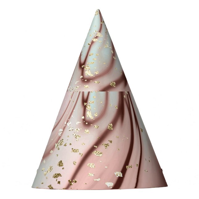 Chapeaux De Fêtes Marbre liquide : arrière - plan abstrait, parties  (Devant)