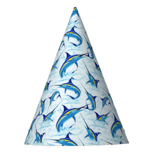 Chapeaux De Fêtes Marlin Bleu Jaillissant de l'Océan