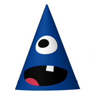 Chapeaux De Fêtes Mignon bleu de monstre d'enfants de visage de