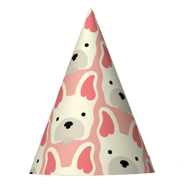 Chapeaux De Fêtes Mignonne Chien-taureau français. (Devant)