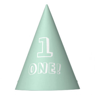 Chapeaux De Fêtes Mignonne menthe vert numéro personnalisé âge an