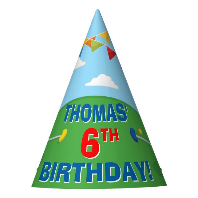 Chapeaux De Fêtes Mini Golf Putt Anniversaire de enfant Party (Devant)