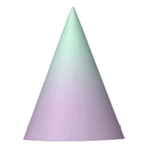 Chapeaux De Fêtes Mint Esthétique Pastel Et Ombre Gradient Lilac