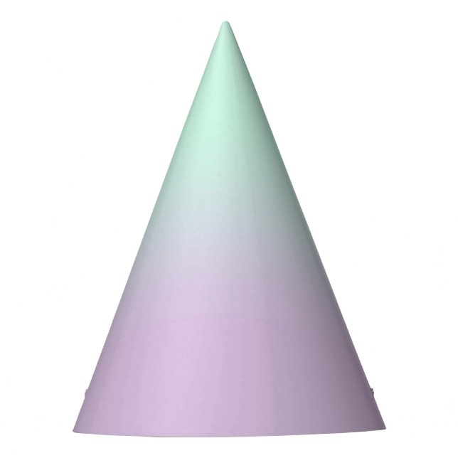 Chapeaux De Fêtes Mint Esthétique Pastel Et Ombre Gradient Lilac (Devant)