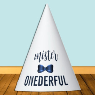Chapeaux De Fêtes Mister Onederful Bow Cravate 1er anniversaire