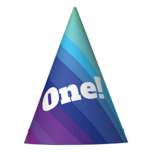 Chapeaux De Fêtes Mod Rainbow Colorée 1ère fête d'anniversaire