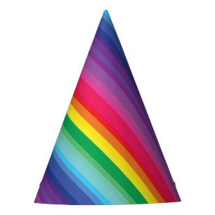Chapeaux De Fêtes Mod Rainbow Colorée 1ère fête d'anniversaire