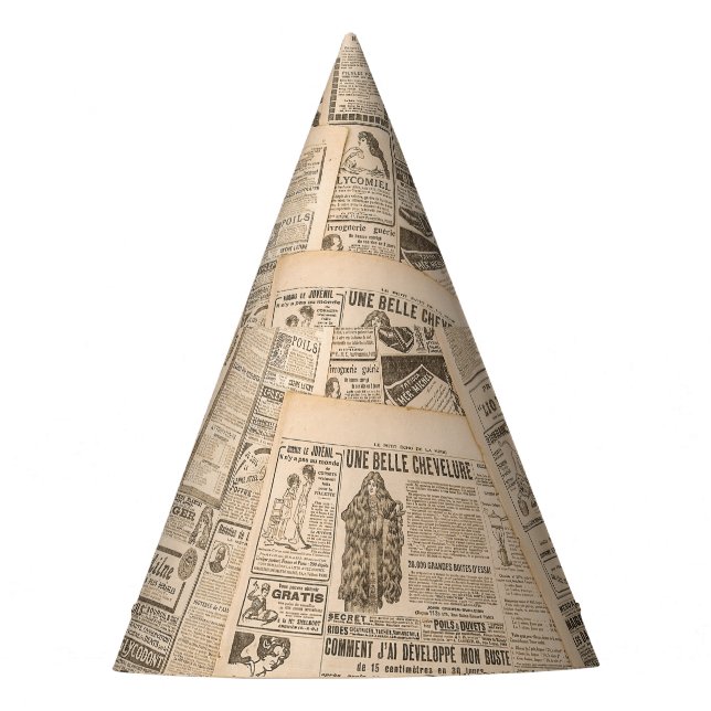 Chapeaux De Fêtes Mode antique : Pages publicitaires de journaux (Devant)