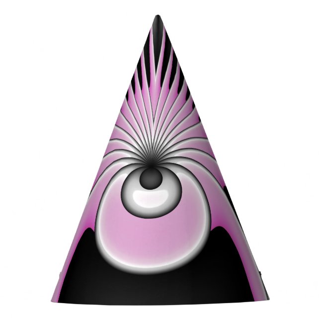 Chapeaux De Fêtes Modern Abstract Crazy Fractal Art Pattern (Devant)