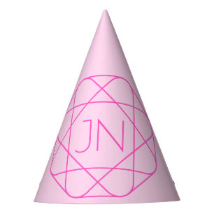 Chapeaux De Fêtes Monogramme cool, Style de logo de hanche Rose &