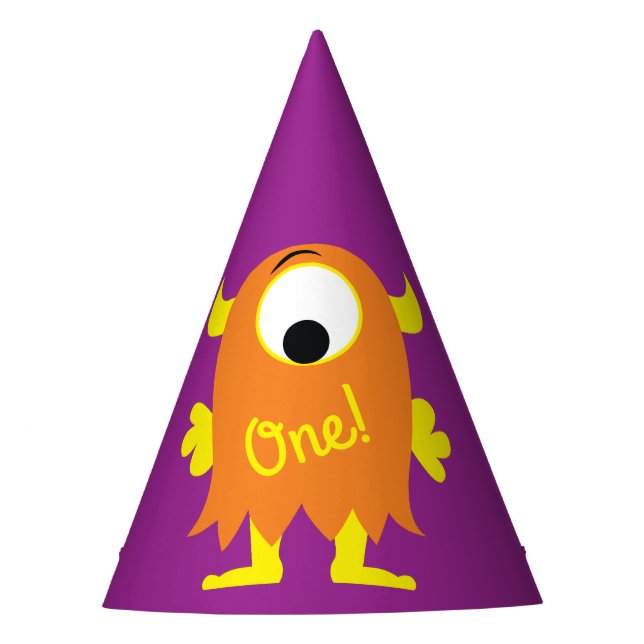 Chapeaux De Fêtes Monster Cute Anniversaire de enfant Party Thème (Devant)