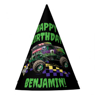 Chapeaux De Fêtes Monster Jam Grave Digger Joyeux Anniversaire