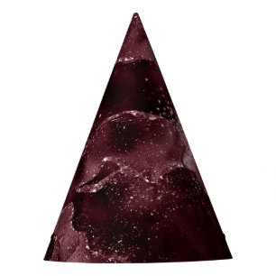 Chapeaux De Fêtes Moody Agate Vin Bordeaux Sangria Merlot Maroon