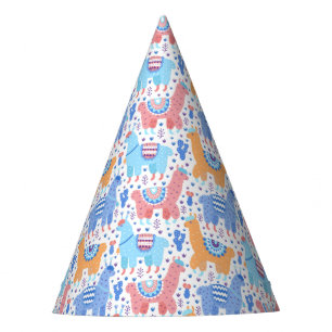 Chapeaux De Fêtes Motif coloré lumineux d'alpaga