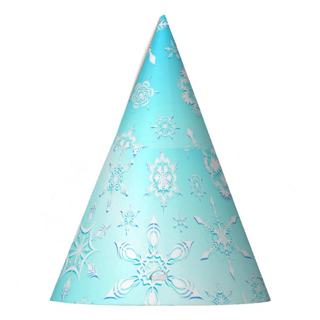 Chapeaux De Fêtes Motif Crystal Snowflakes (Gauche)