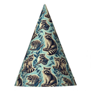 Chapeaux De Fêtes Motif Cute Racoon