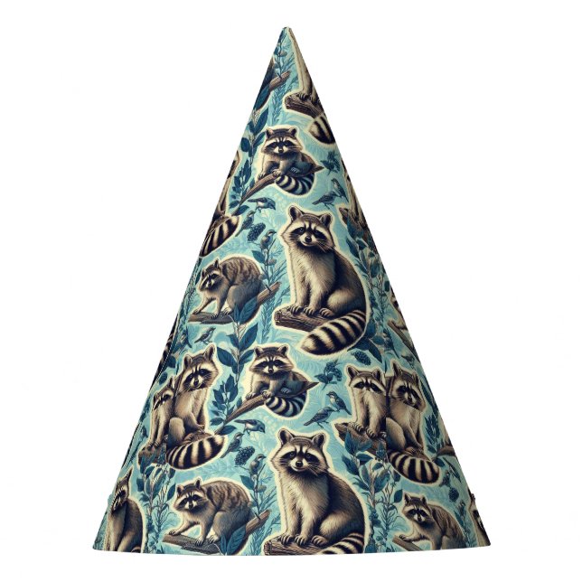 Chapeaux De Fêtes Motif Cute Racoon (Devant)