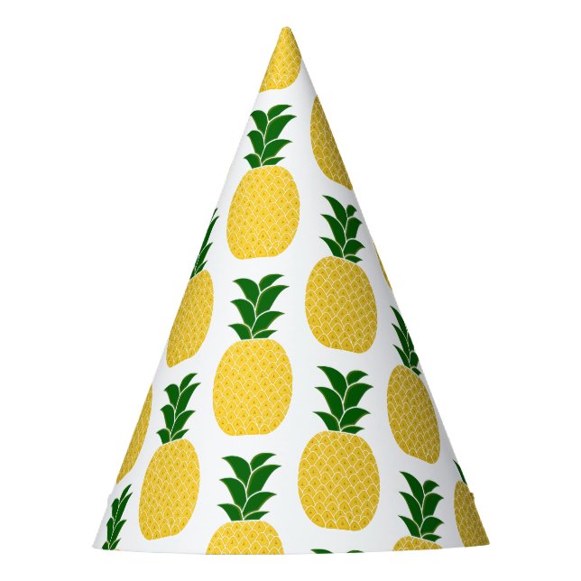 Chapeaux De Fêtes Motif d'ananas jaune (Devant)