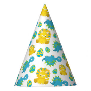 Chapeaux De Fêtes Motif De Dinosaures, Dinosaures Mignons, Baby Dino