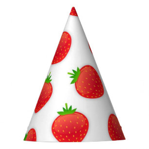 Chapeaux De Fêtes Motif de fraises