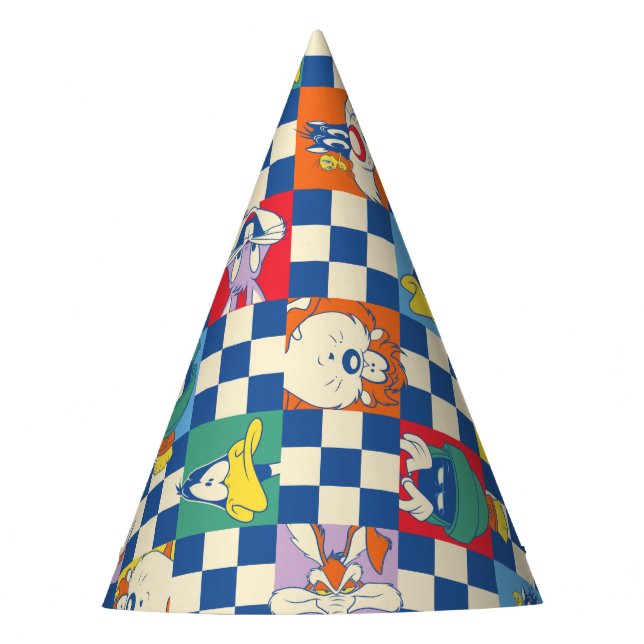 Chapeaux De Fêtes Motif de jeton couleur LOONEY TUNES™ Checker (Devant)
