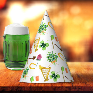 Chapeaux De Fêtes Motif de la Fête de la Harpe celtique St. Patrick