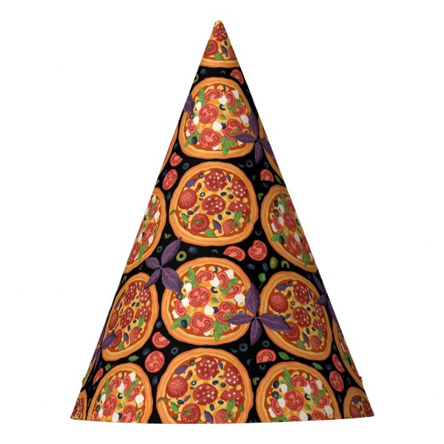 Chapeaux De Fêtes motif de la pizza cool  (Devant)