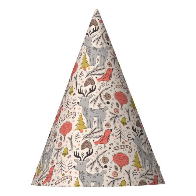 Chapeaux De Fêtes Motif de Noël (Devant)