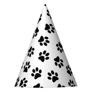 Chapeaux De Fêtes Motif De Pâtes, Paniers De Chien, Paniers Noirs