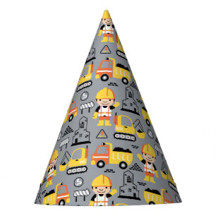 Chapeaux De Fêtes Motif de remorqueur de camion de chantier