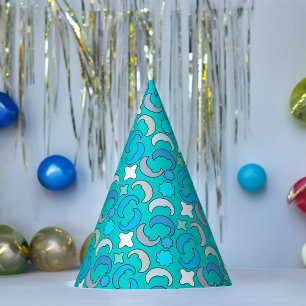 Chapeaux De Fêtes Motif des nuages de la Lune bleue