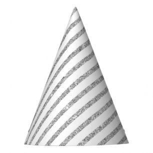 Chapeaux De Fêtes Motif diagonal de rayures de parties scintillantes