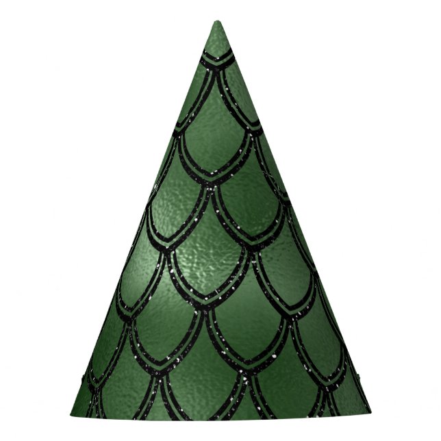 Chapeaux De Fêtes Motif du serpent serpent vert (Devant)