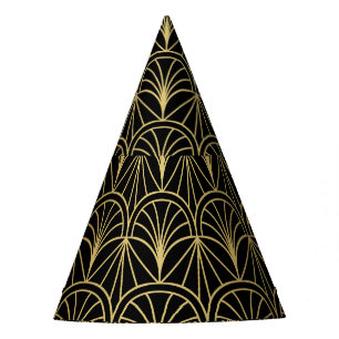 Chapeaux De Fêtes Motif minimaliste géométrique Art déco