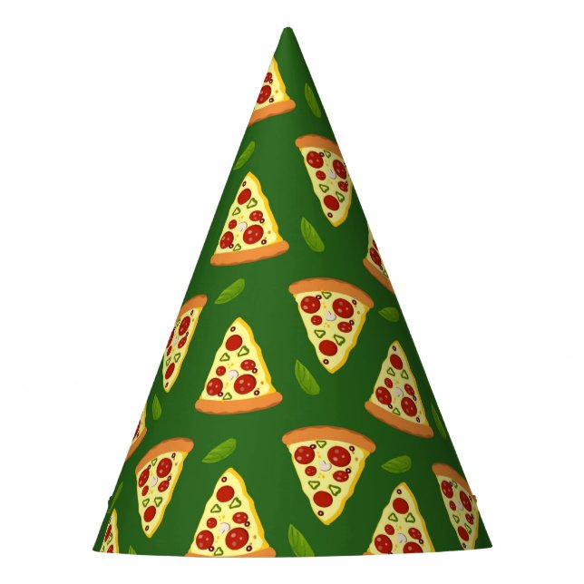 Chapeaux De Fêtes motif pour les amateurs de pizzas cool (Devant)