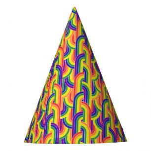 Chapeaux De Fêtes Motif Rainbow moderne