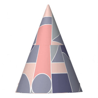 Chapeaux De Fêtes Motif rétro Rose gris sans joint