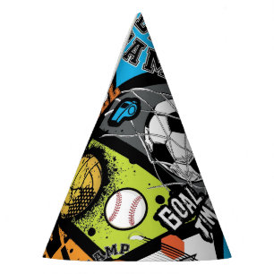 Chapeaux De Fêtes Motif Sportif Avec Ballons