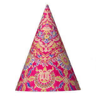 Chapeaux De Fêtes Motif vintage de broderie indienne