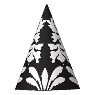 Chapeaux De Fêtes Motifs élégants de ventilateur en Art Déco d'Or.