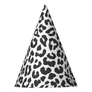 Chapeaux De Fêtes Motifs noirs et blancs de peau d'animal