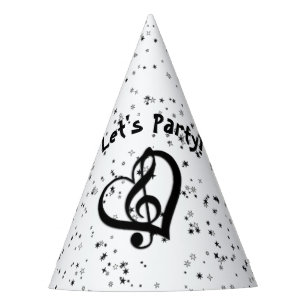 Chapeaux De Fêtes Musique G Coeur Parties scintillant