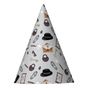 Chapeaux De Fêtes Mystery Kids Secret Agent Spy Detective Thème