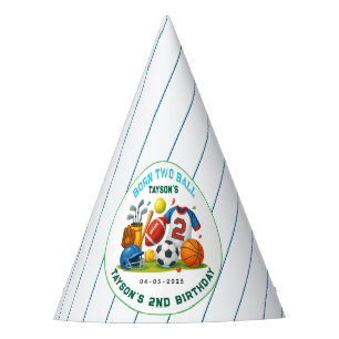 Chapeaux De Fêtes Né pour jouer au ballon – Thème sportif pour le 2e