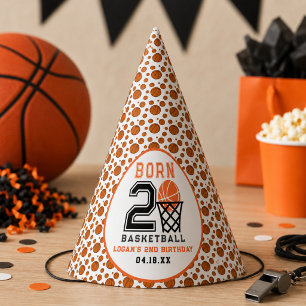 Chapeaux De Fêtes Né pour le Basketball 2e anniversaire d'un garço