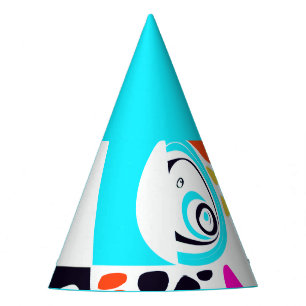 Chapeaux De Fêtes Nid d'oiseaux - Blanc Turquoise